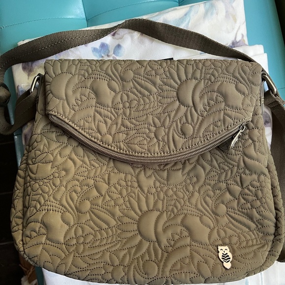 Sakroots Olive Foldover Crossbody - Picture 2 of 8
